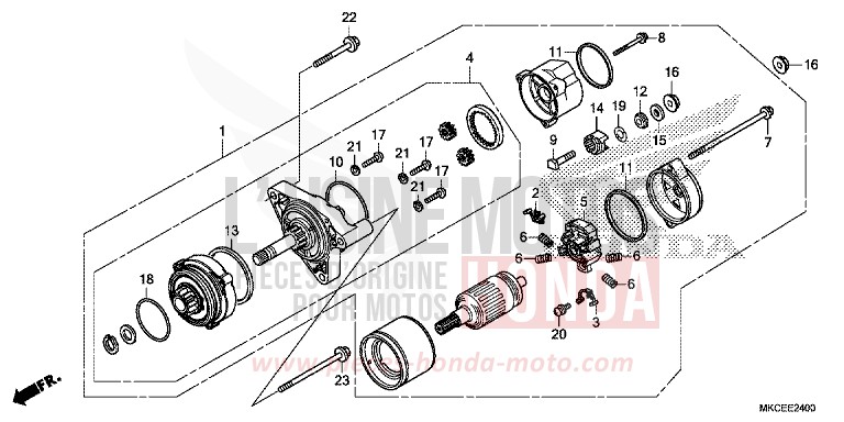 REVERSE MOTOR for Gold Wing DARKNESS BLACK METALLIC (NH463) from 2019